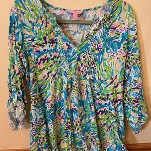 Lilly Pulitzer floral blouse